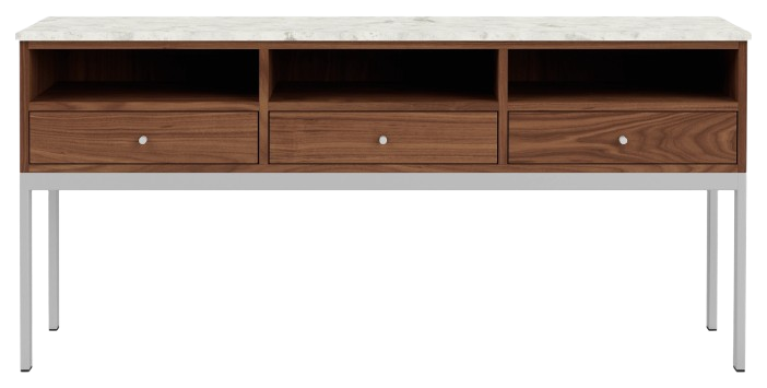 Linear Three Drawer Console Table
