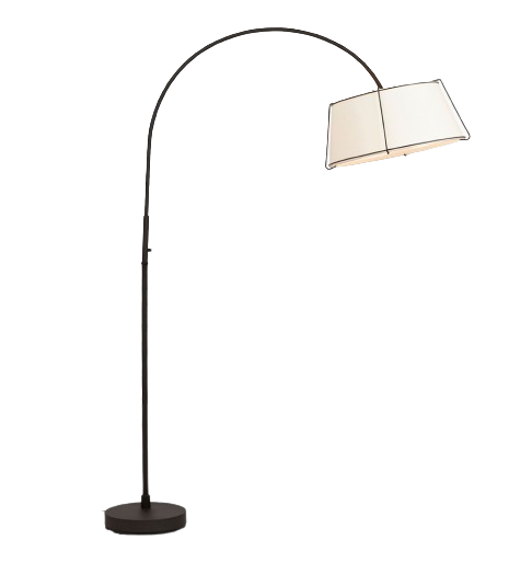 Conical Overarching Floor Lamp With Shade