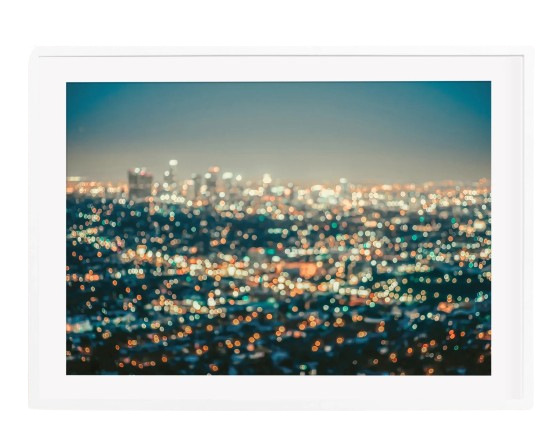 Los Angeles Blurred Night Light Photo