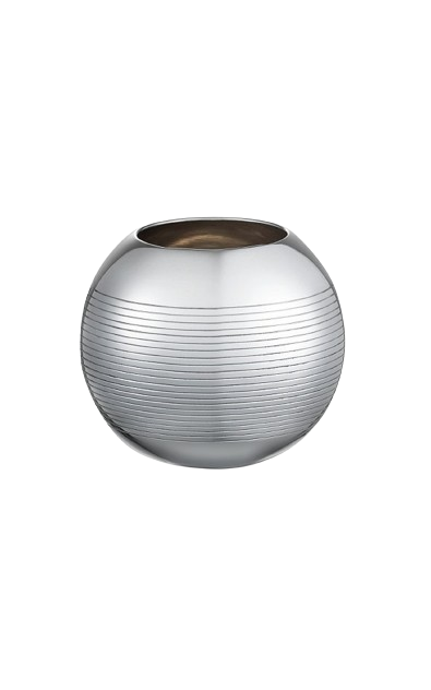 Petanque Medium Silver-Plated Vase