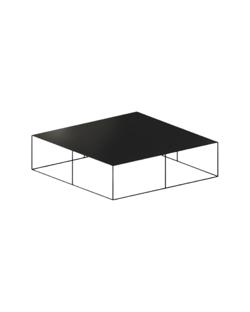 Slim Irony Square Black Coffee Table