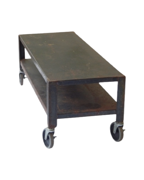 Industrial Rolling Coffee Table