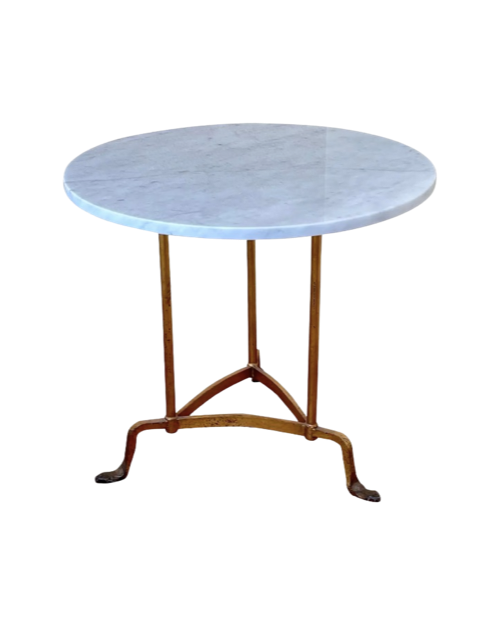 Italian Marble & Gold Guild Bistro Table