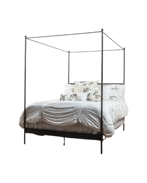 Corinth Hand Forged Iron Canopy Bed
