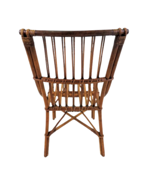 Rattan & Twig Dining Chairs, Set of 6