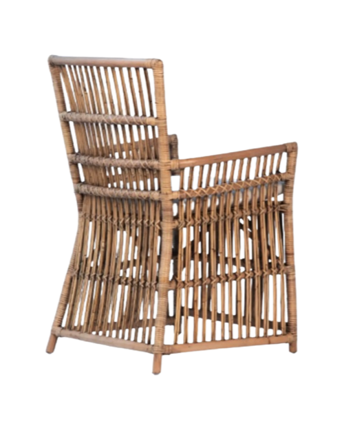 Bamboo And Rattan Dining Armchair