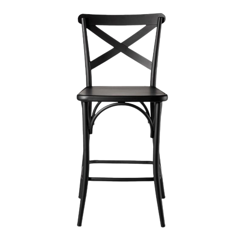 French Bistro High Back Counter Stool