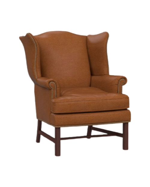 Thatcher Leather Wingback Chair