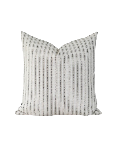 Beige And Black Stripe Pillow Cover