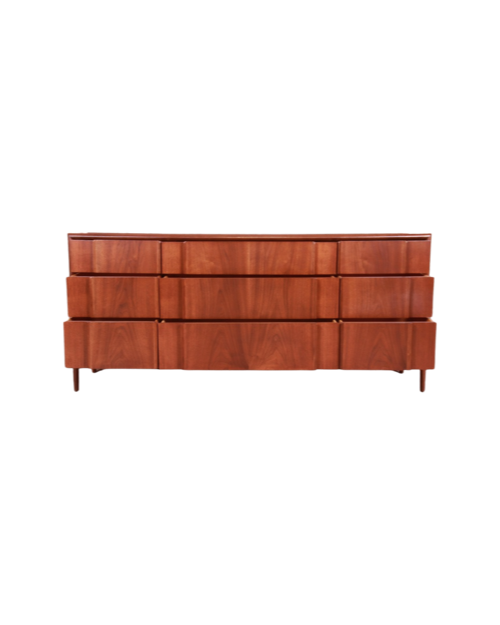Barney Flagg Mid-Century Modern Walnut Credenza