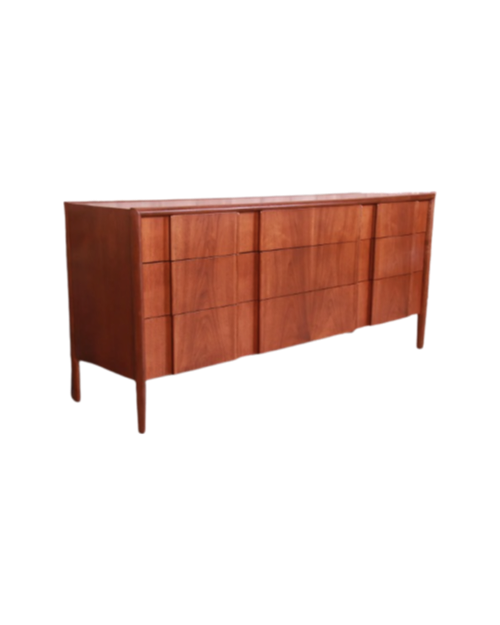 Barney Flagg Mid-Century Modern Walnut Credenza