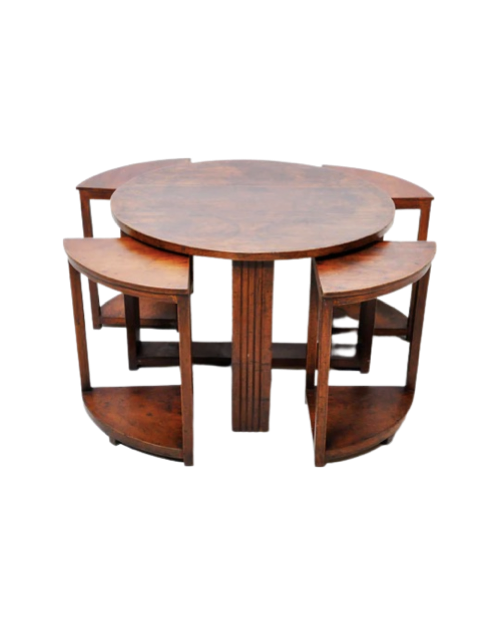 British Colonial Art Deco Tea Table