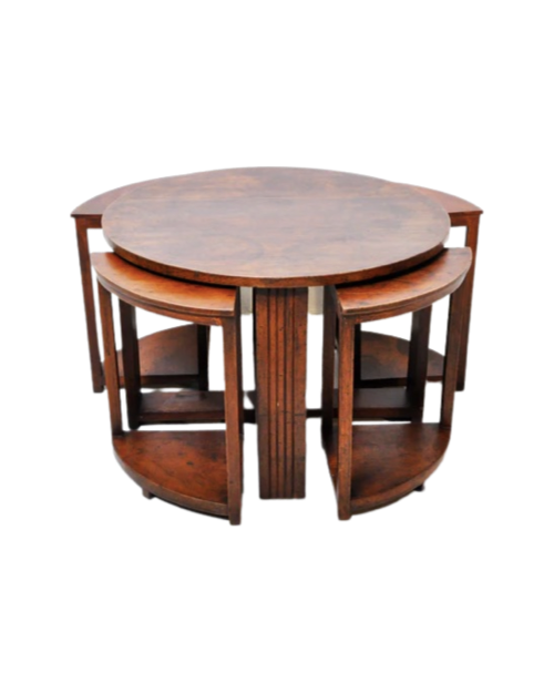 British Colonial Art Deco Tea Table