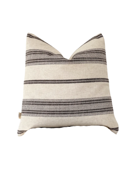 Horizontal Striped Pillow Cover