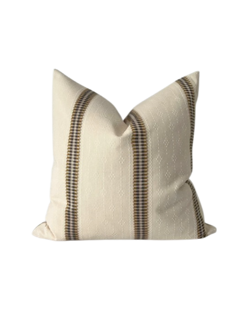 Ivory Stripe Pillow Cover