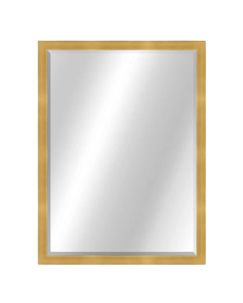 Gold Vogue Rectangle Wood Accent Mirror