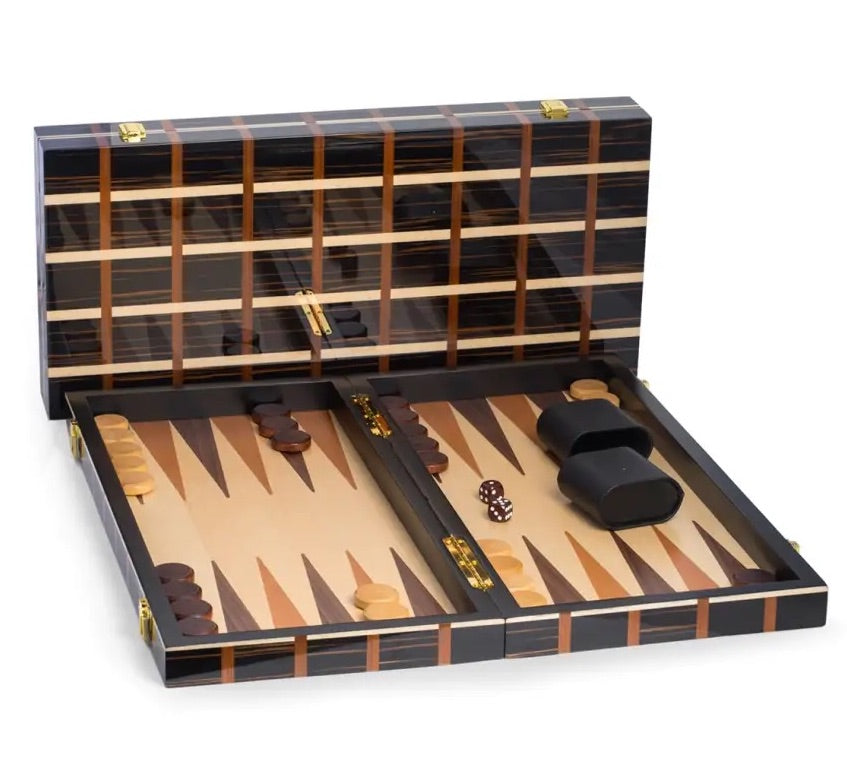 Art Deco Travel Backgammon Set