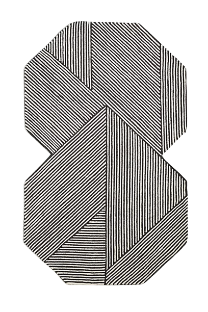 Tufted Stripe Illusion Rug