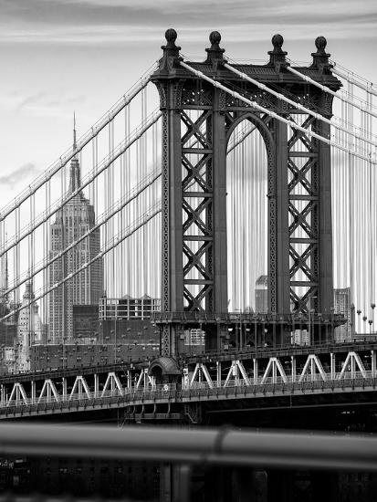Manhattan Bridge with the Empire State Building