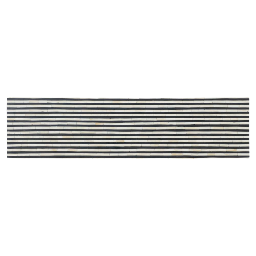 Black Stripe Bone Rectangular Console Table