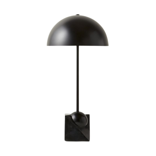 Venus Metal Dome Lamp With Marble Base