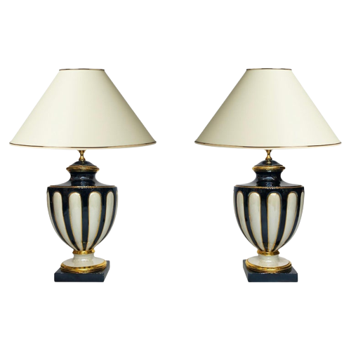 Ceramic Italian Neoclassical Table Lamps