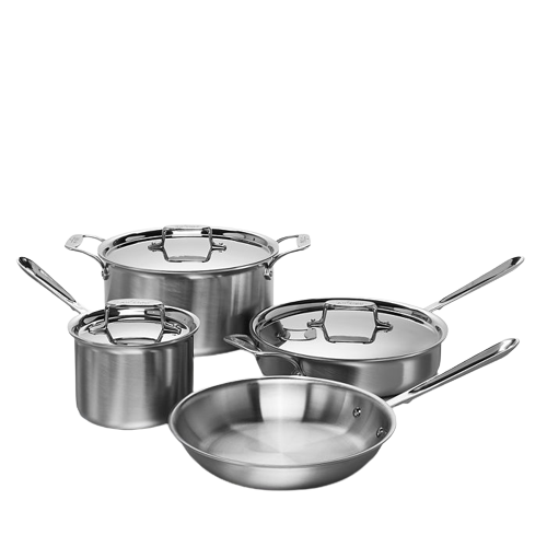 Stainless Brushed 7-Piece Cookware Set