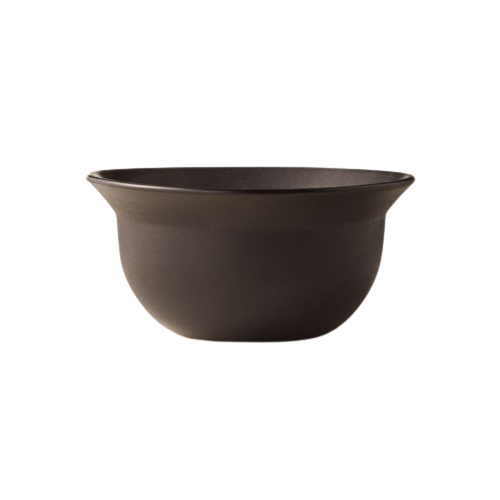 Sculpt Black Soup Bowl