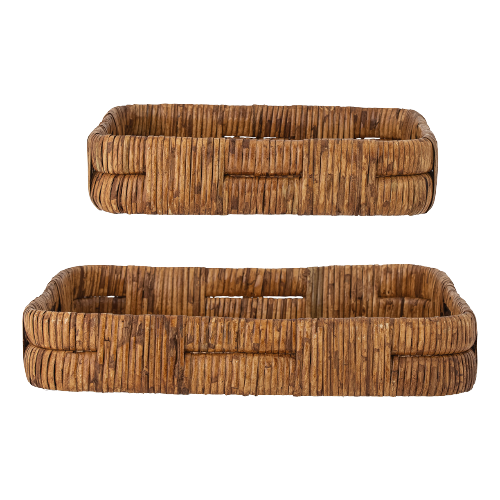 Diann Rattan Trays - Set of 2