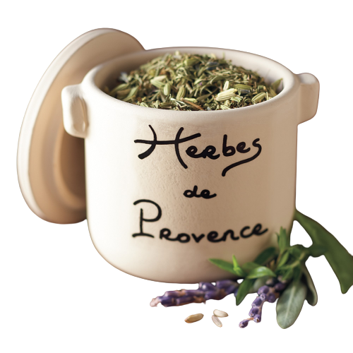 Herbes de Provence in Ceramic Crock