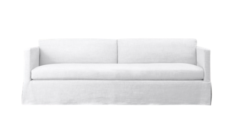 Belgian Classic Shelter Arm Slipcovered Sofa