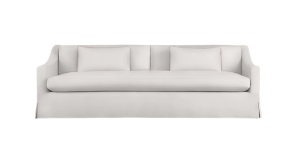 Belgian Classic Slope Arm Slipcovered Sofa